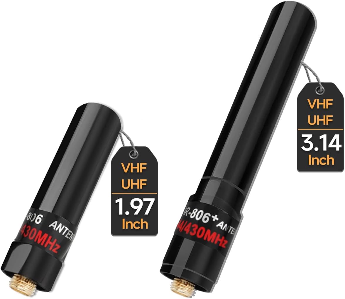 Dual Band VHF UHF 136-174MHz 400-470MHz Ham Radio Antenna SMA-Female Short Stubby Antenna for Baofeng UV-5R Mini 5RM