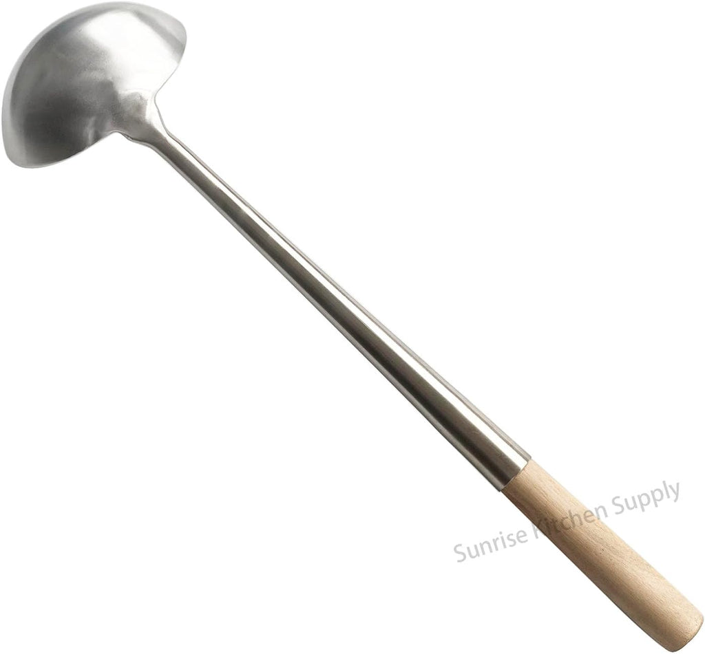 Kitchen Supply Commercial Grade Wok Ladle 18.25" (#L)