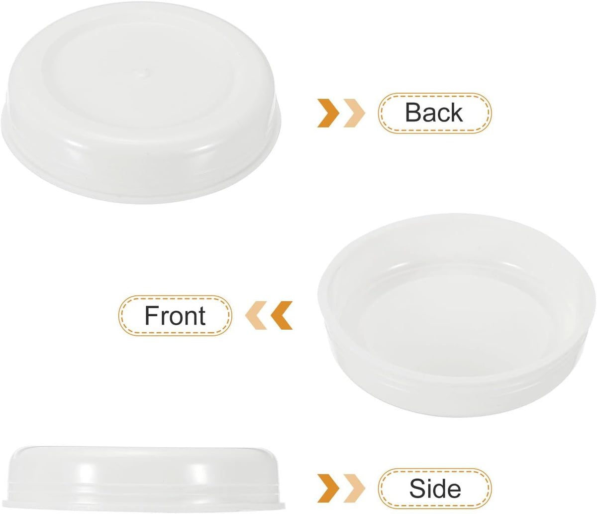 60 Pcs Mailing Tube Plastic End Caps 2" ID PE Round Cardboard Shipping Tube Lids White Protective Poster End Caps for
