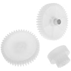 Meat Grinder Gear Replacement Set, 45 Tooth 3 Piece White