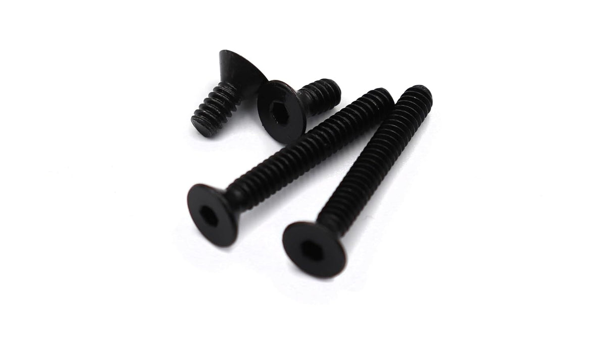 50pcs Black 6-32 x 5/16" Flat Socket Cap Screws Countersunk Screws 12.9 Grade Alloy Steel