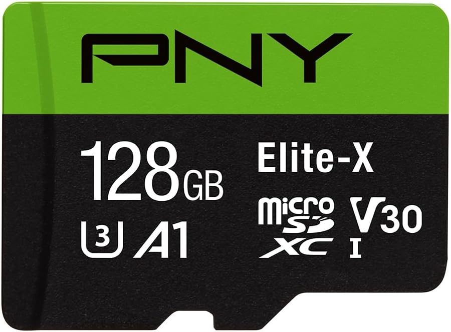 128GB Elite-X Class 10 U3 V30 A1 microSDXC Flash Memory Card