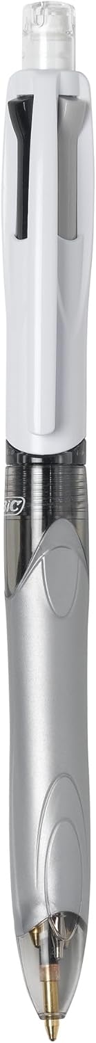4-Color 3+1 Retractable Ballpoint Pen, 0.7 mm Pencil, 1 Count | Includes 1 Count of Pen and Pencil Combo, Assorted