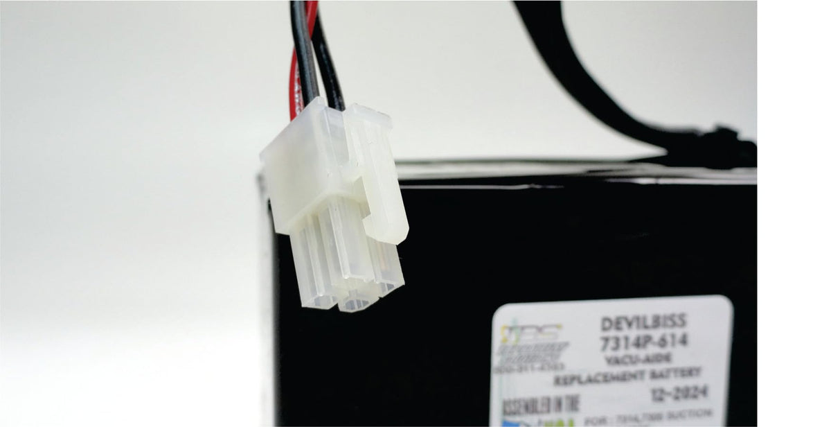 Devilbiss 7314P-614 7314, Dv7305P614 Series Vacu Aide Suction Replacement Battery