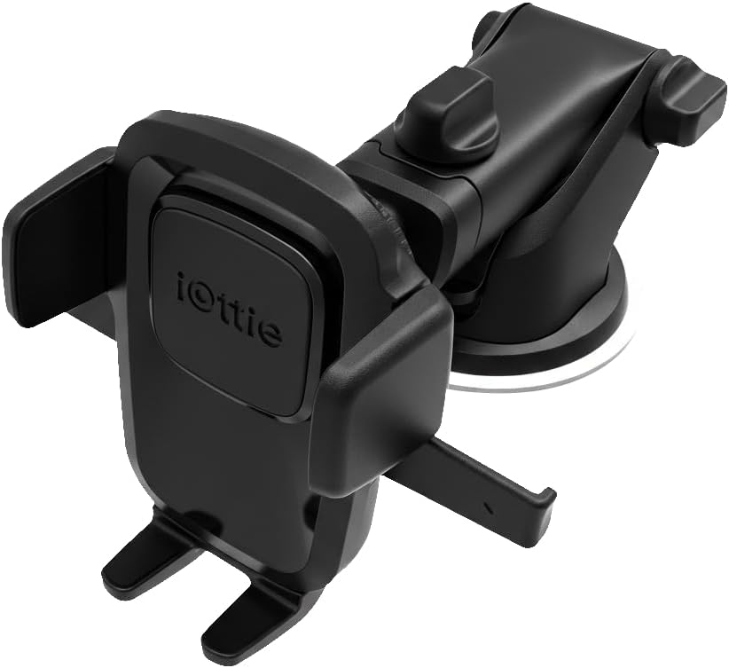 Easy One Touch Classic Dash & Windshield Universal Car Mount Phone Holder Desk Stand for iPhone, Samsung, LG, Moto