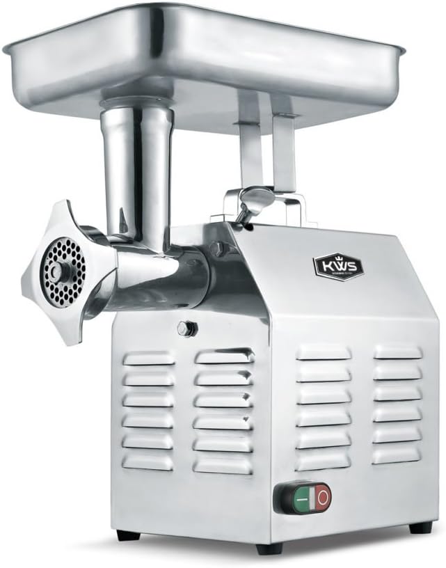KWS TC-22 Commercial 1200W 1.5HP Electric Meat Grinder Stainless Steel Meat Grinder For Restaurant/Deli/ Home