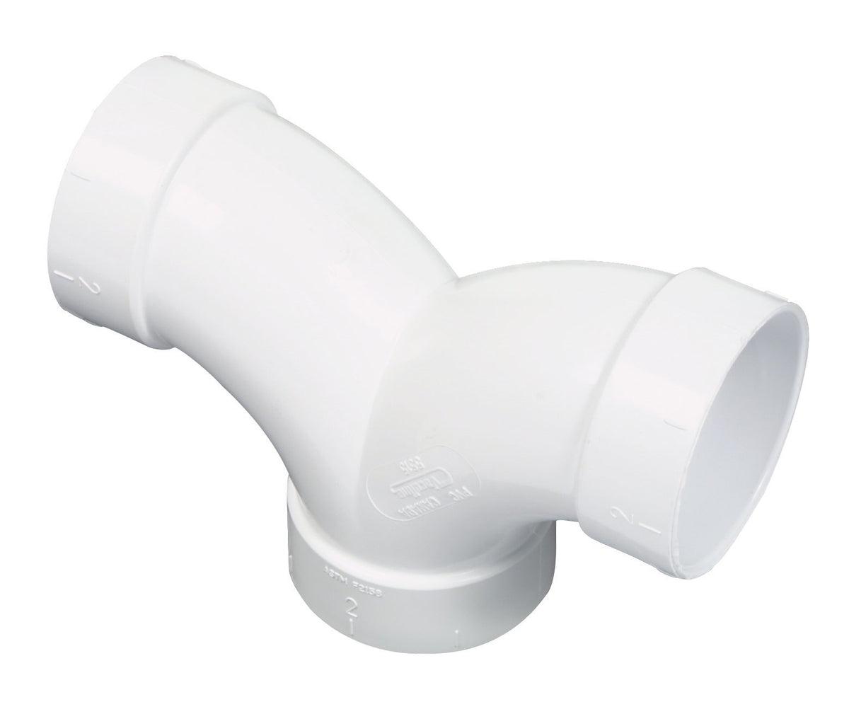Canplas 3-Way 90° Double Sweep Elbow for Central Vacuum Piping