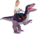 Inflatable Child Dinosaur Costume, Ride on Cosplay Boys Girls | 360 Degree Detailed 3D Design, Durable Fabric