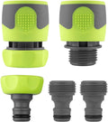Flexzilla Garden Hose Quick-Connect Fittings, 5-Piece Coupler & Plug Kit