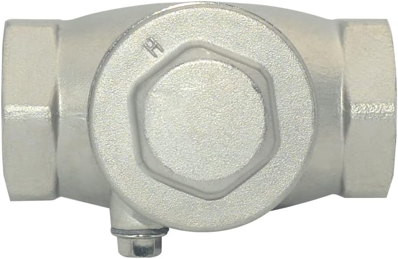 1" Stainless Steel SS316 Swing Check Valve,NPT Female x Female Thread,WOG 200 PSI PN16 CF8M