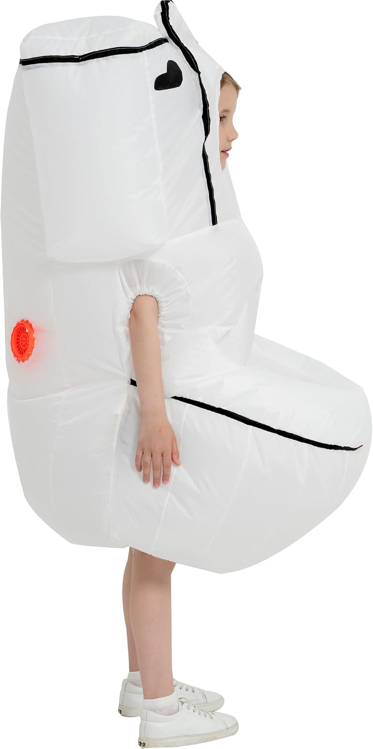 Halloween Inflatable Costume Kids,Blow Up Toilet Suit Boys Girls