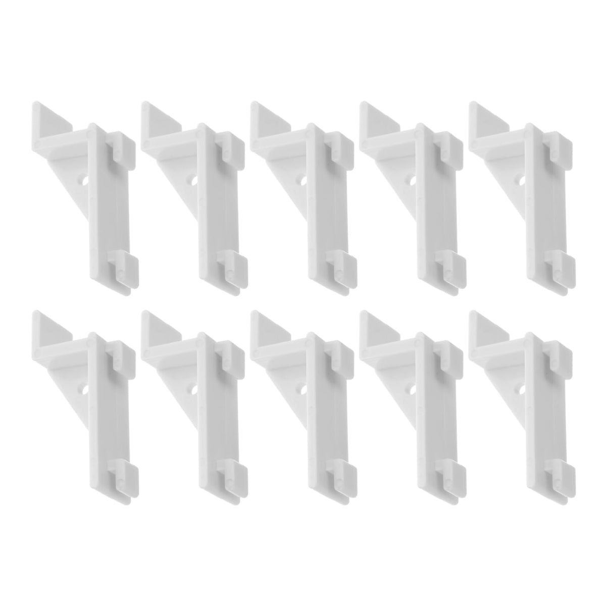 TOPPERFUN Fridge Accessory Plastic Freezer Shelf Hooks Refrigerator Clip Hooks for Storage Organization