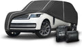 Fluorescent Strip Design Waterproof Car Cover Compatible for Range Rover 2011-2024 All Weather 6 Layers Full Car