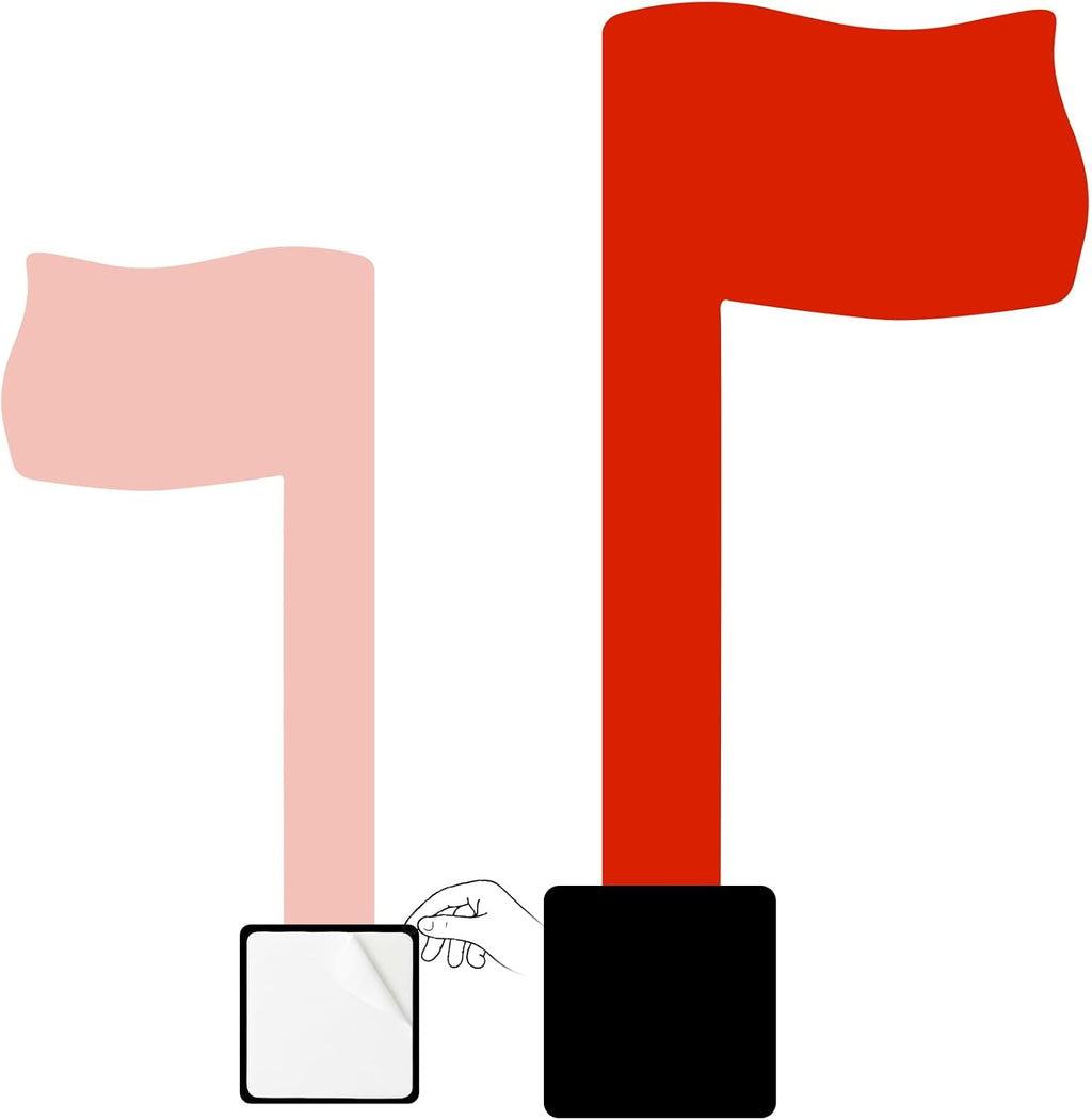 Universal Mailbox Flag Replacement Kit for Post Mount & Wall Mount Mailboxes, Easy-Install, Weather-Proof & Tool-Free