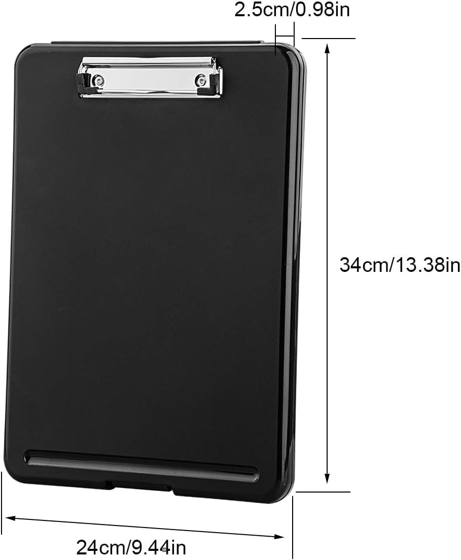 Plastic A4 Form Storage Box Case, Clipboard Case, Bulk clipboard Set Suitable for School,Utility,Industrial Office
