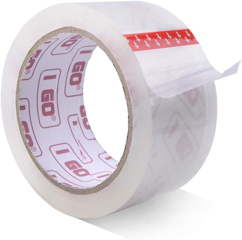 Clear Packing Tape Refills, 1.88" x54.68 yd, 2.64 mils Thick, 18 Rolls