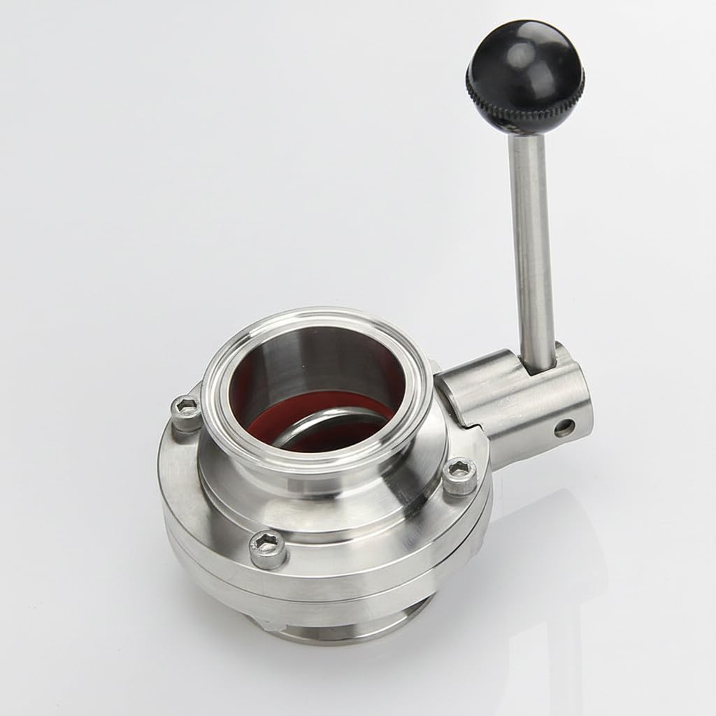 SS304 Stainless Steel Butterfly Valve, 2 Pack, 1¼"Inch