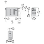 Plug In Relay, 5 Pins, Square, 24Vac