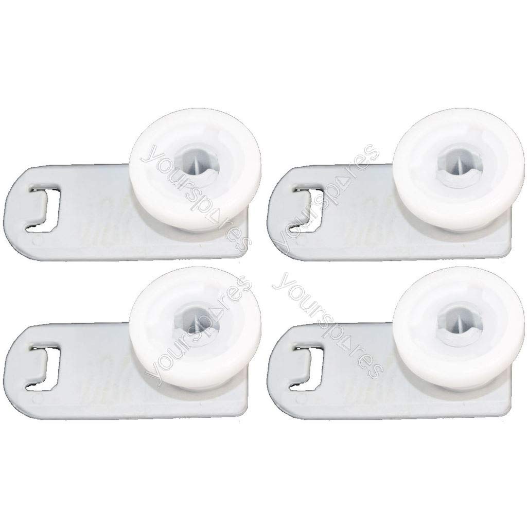 Dishwasher Upper Basket Support Wheels Pack of 4 compatible with Miele