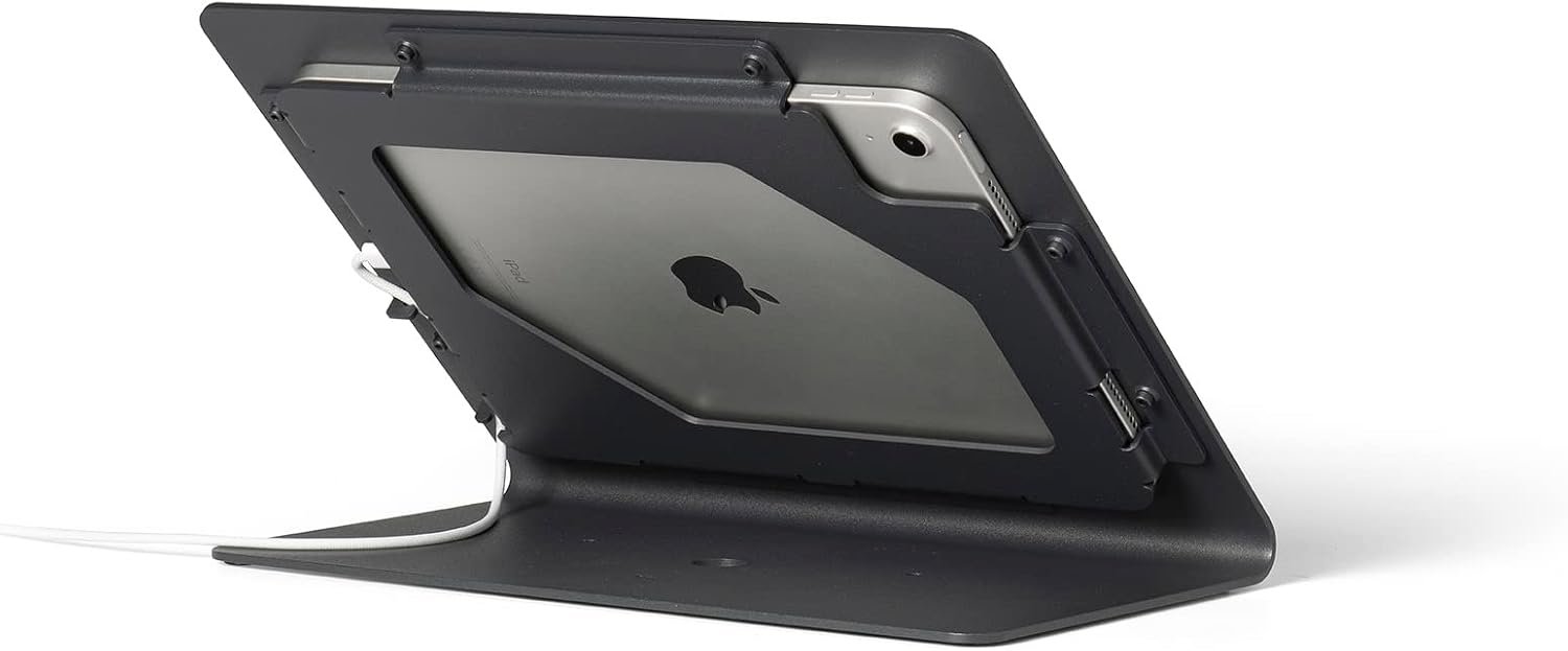 Anti-Theft iPad Kiosk Stand for Desk | Secure Metal Tablet Holder for Business POS & Retail | iPad POS Stand
