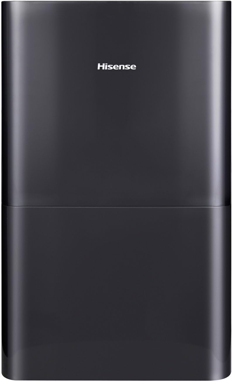 50-Pint Lift-Up Portable Dehumidifier with Built-In Pump, Black | Energy Efficient, Quiet, Humidity Absorber