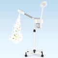 2 in 1 Facial Steamer Professional Nano Ionic Face Deep Cleansing Hydration with 5X Magnifying LED Lamp & Rolling