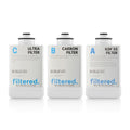 Replacement Water Filter set for the "filtered. Inline Water Filter System"