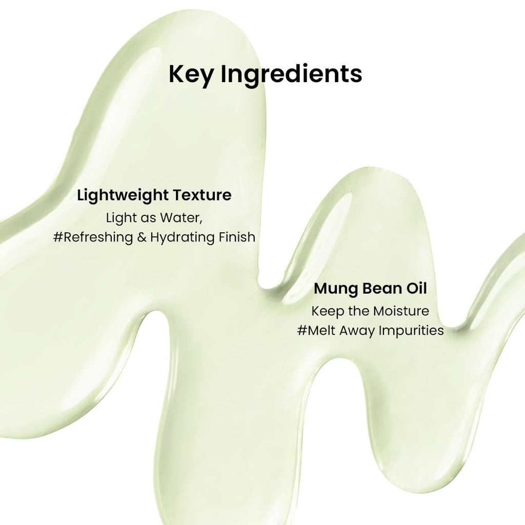Mung Bean Double Cleansing Duo, Oil 6.76 & Face Wash 5.07 fl oz