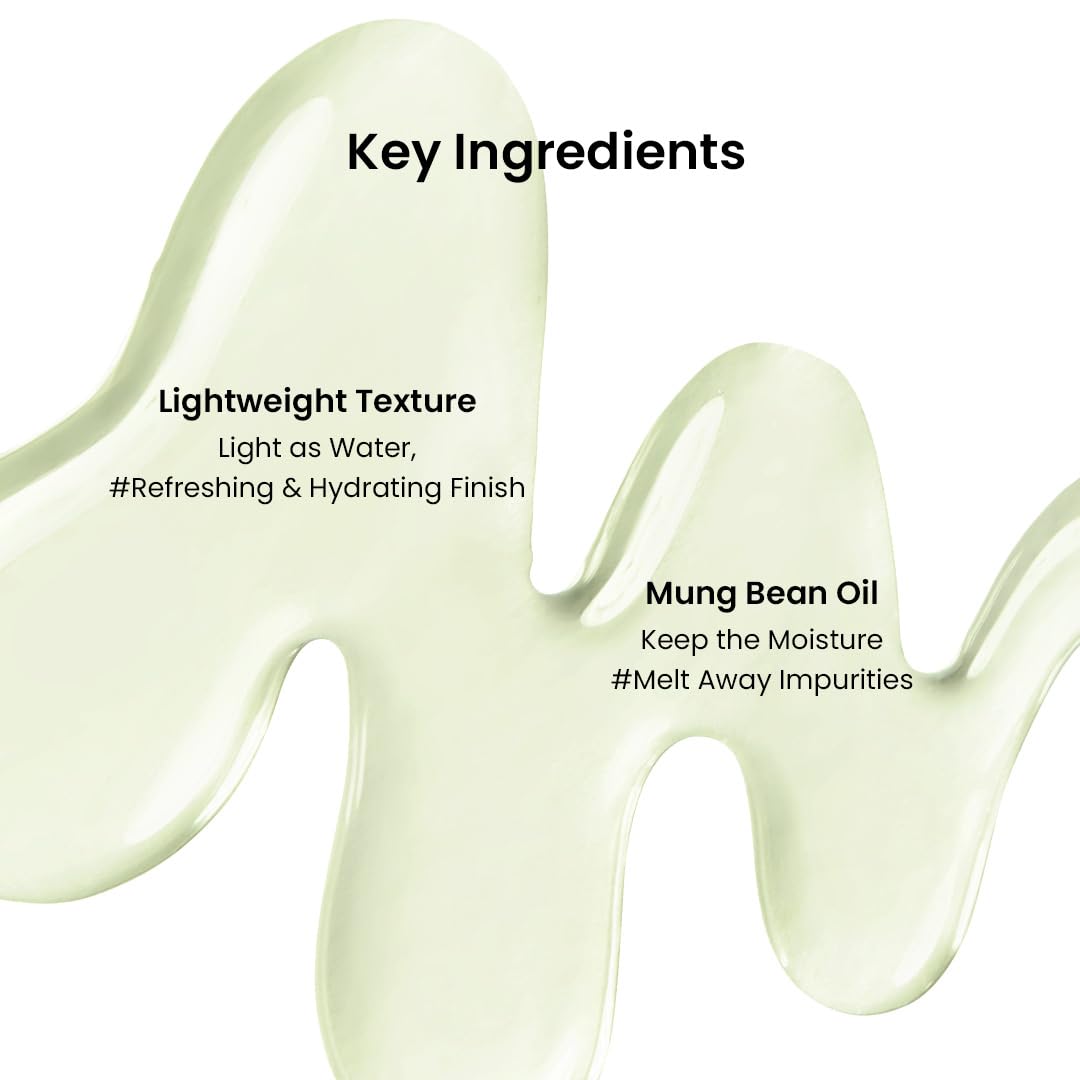 Mung Bean Double Cleansing Duo, Oil 6.76 & Face Wash 5.07 fl oz
