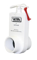 Valterra 2203X PVC Unibody Gate Valve, White, 2" Spigot w/Gate Keeper