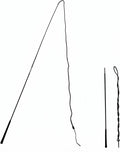 Dressage Whips for Horses, 12.2 ft Two-Piece Horse Lunge Whip with Silicone Grip, Detachable Dressage Whip for