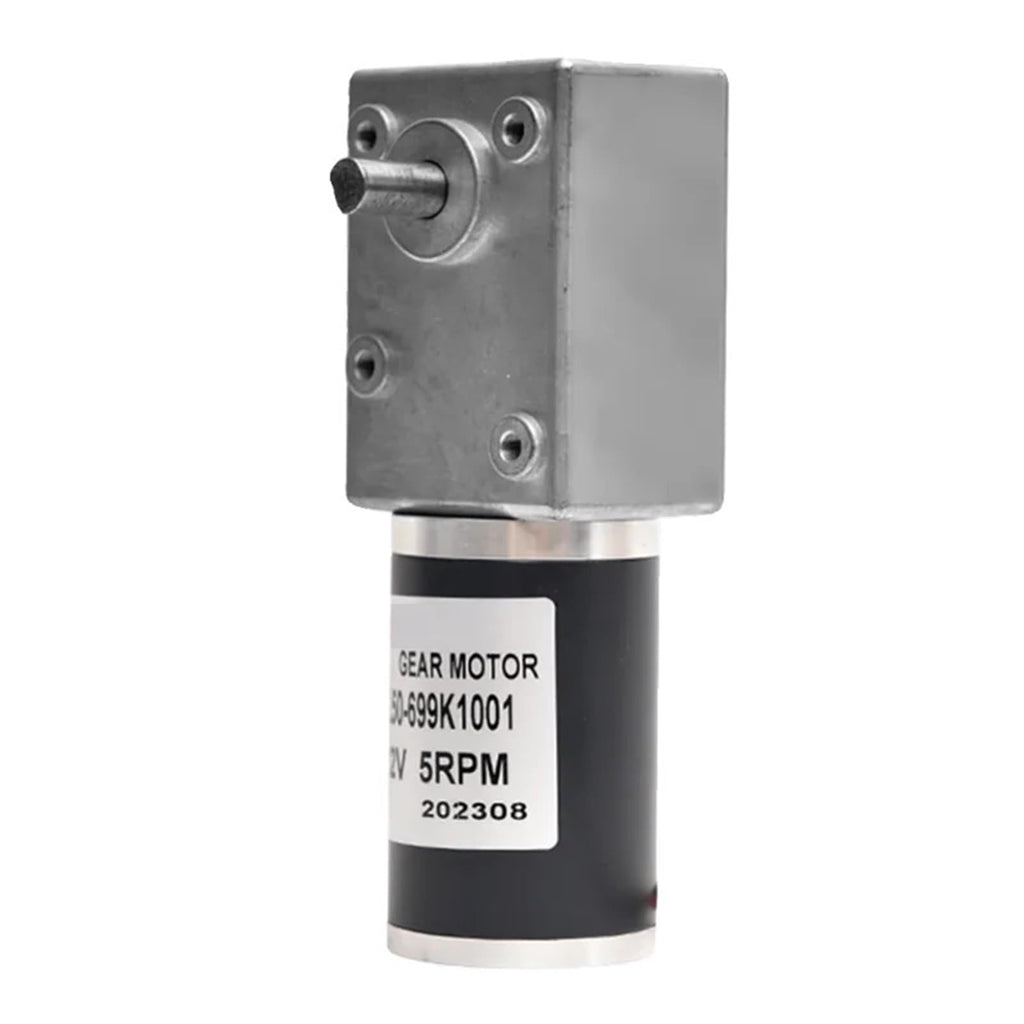 MAX 200KG Load 5882-50ZY 12V 24V 5-100rpm DC Worm Gearbox Reduction Motor Single/Dual Shaft High Torque Low Speed Gear Motor(Single Axis,50rpm,12V)