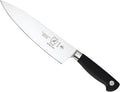 M21078 Genesis 8-Inch Short Bolster Chef's Knife,Black