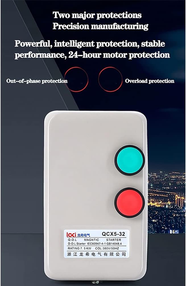 Motor Starters Magnetic Motor Starter 3 Phase/Single Phase 5 Hp 220/240V Industrial Control