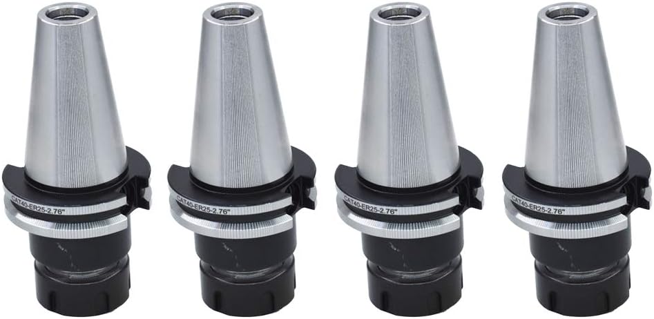 findmall CAT40 Tool Holder ER25 Collet Chuck Set Length 2.76"/70mm