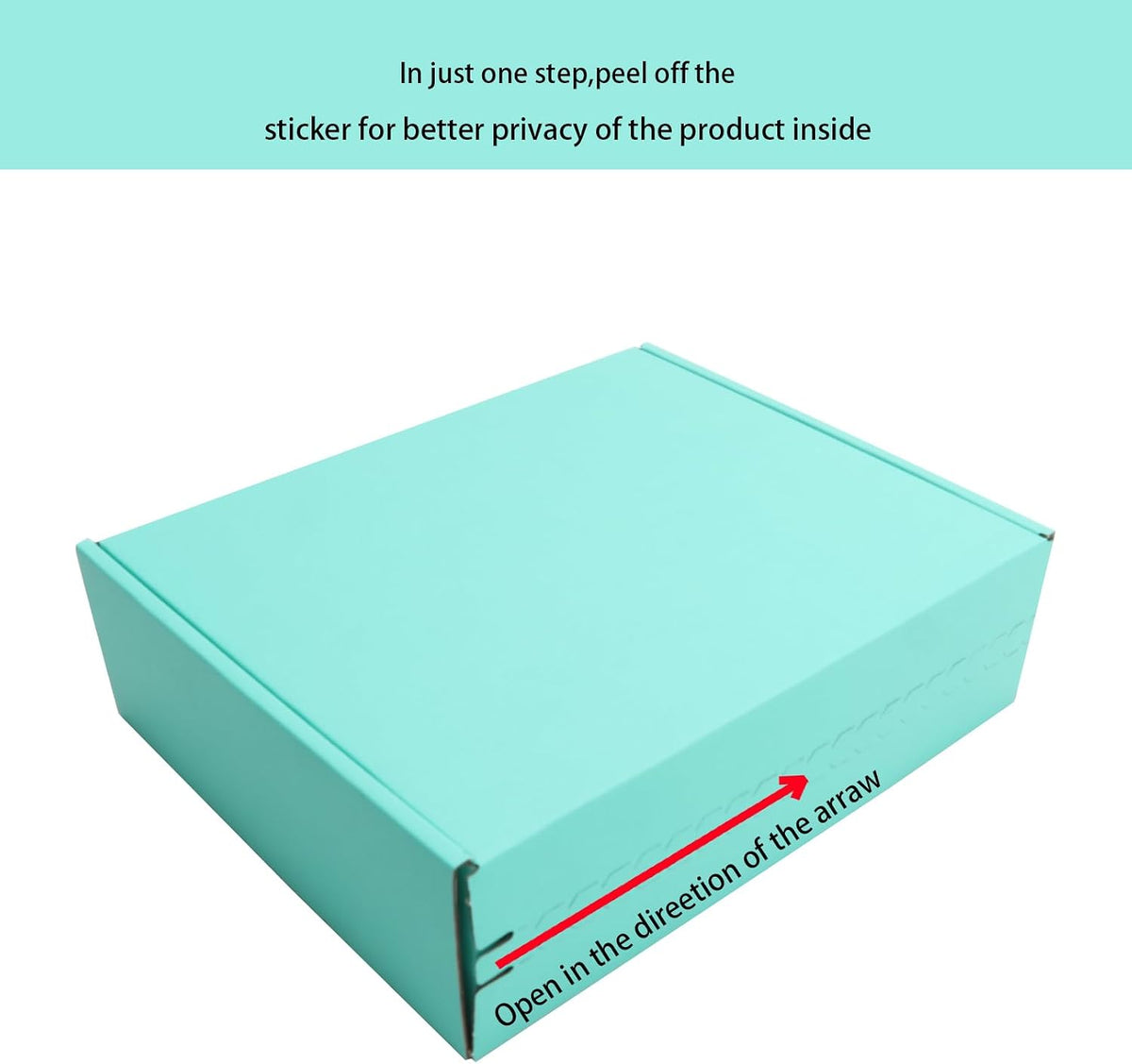 Green Mailer Self-adhesive Shipping Box L10xW8xH2.8Inch Gift Packaging Box