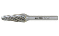 Walter 01V069 Carbide Burr, Cone SL-4, 1/2 x 1-1/8, 1/4 Shank, Non-Ferrous