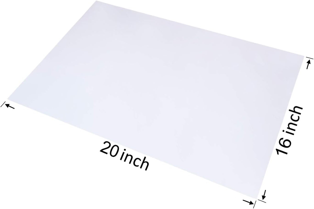 30 CT 16x20 1.1 Mil Large Clear Poly Bags for Packaging, Flat Open