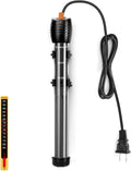 Submersible Aquarium Heater, Adjustable Fish Tahk Heater with Free Thermometer Suitable for Marine Saltwater and