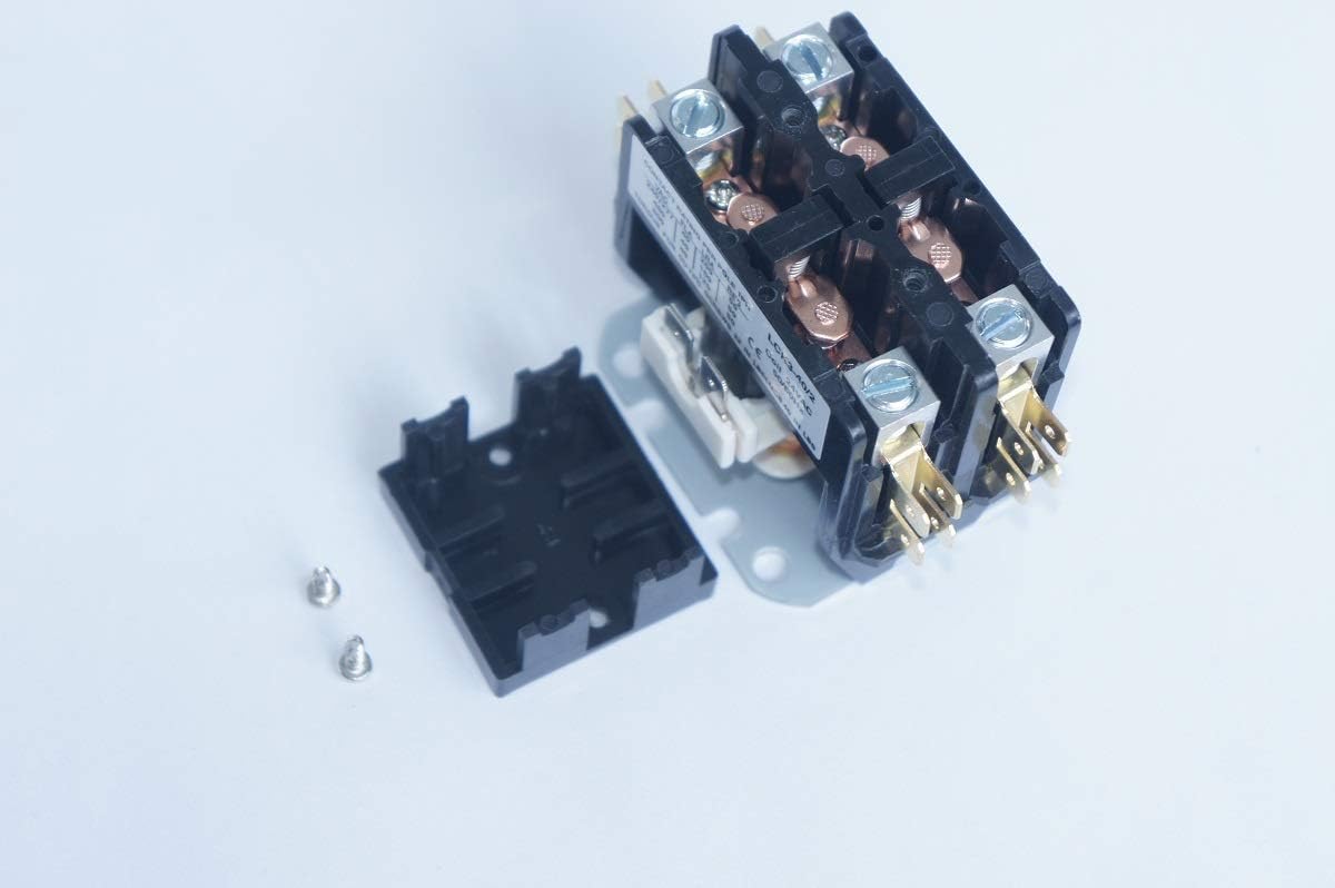 Air Conditioner Contactor 24V Coil 2 Pole 40 Amps Universal and Compatible for Fast Replacement