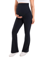 Flared Maternity Leggings Black Medium