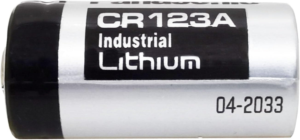 (2 Pack CR123A 3V Lithium Battery 1400mAh for Cameras Flashlight Alarm Smart Sensors (Non-Rechargeable)