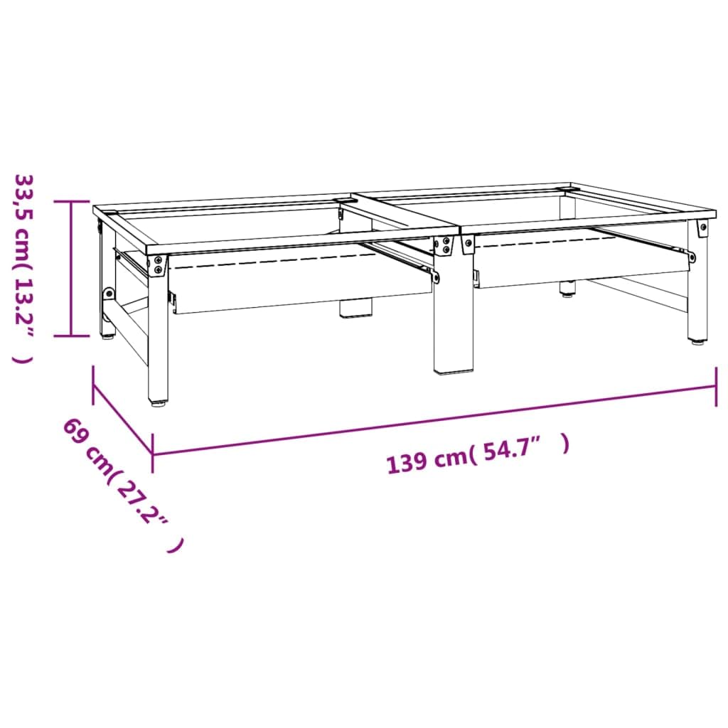 vidaXL Washing Machine Stacking Kit with Pull-Out Shelf