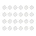 MECCANIXITY 24Pcs Module 0.5 Plastic Gears 11 Teeth 1.65mm ID 5mm White