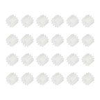 MECCANIXITY 24Pcs Module 0.5 Plastic Gears 11 Teeth 1.65mm ID 5mm White