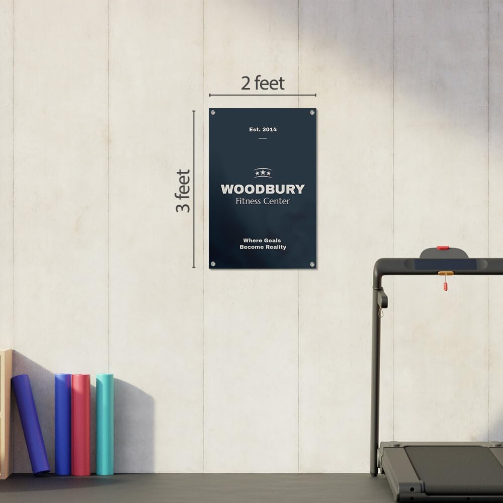 Staples Custom Scrim Vinyl Banner - 48" x 24" Quote Banner with 4 Grommets - Durable Outdoor Sign for Events