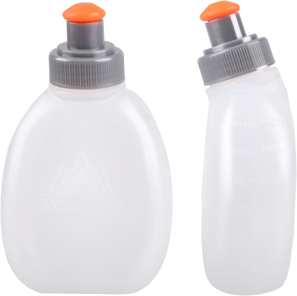 Running Water Bottles Flask BPA Free Leakproof Hydration Vest Packs Waist Belt Replacement for Triathlon Marathon