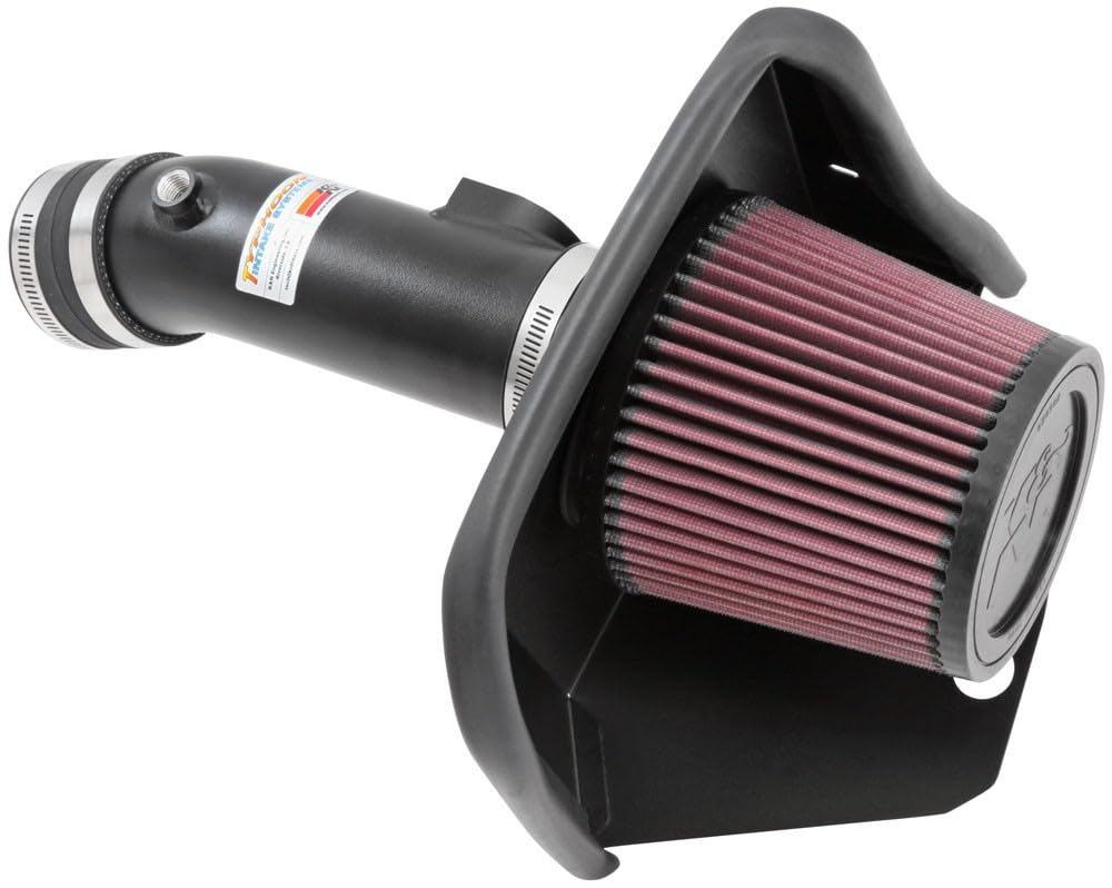K&N Cold Air Intake System: High-Flow Air Filter, 69-6033TTK