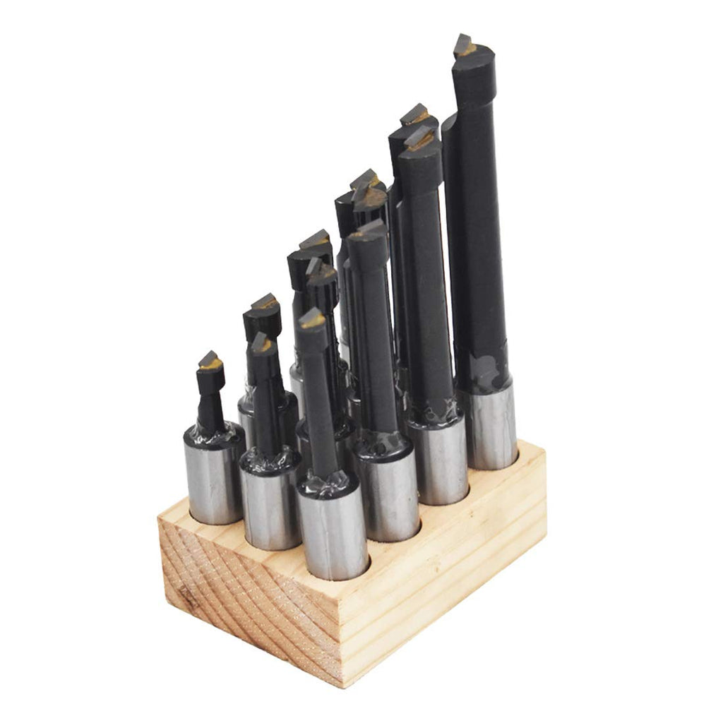 3/4 Boring Bar Set C6 12 Pcs Carbide Tipped Bars 3/4 Shank Lathe Tool
