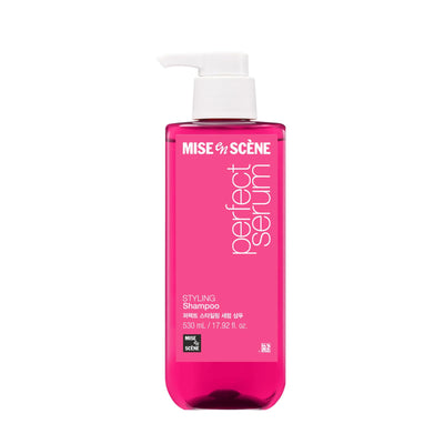Hair Perfume Shampoo - Perfect Styling Serum Shampoo - with Peony and Rose Scent, Styling Memory & Heat Protection